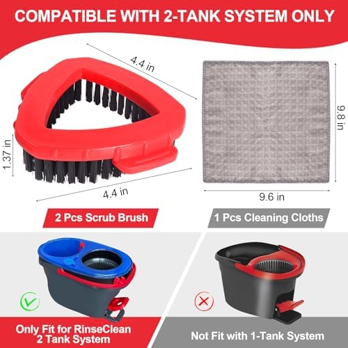 High-Quality Scrub Brush for O Cedar RinseClean 2 Tank System