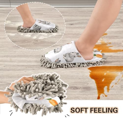 Best foryncleaning Washable Mop Slippers Soft Chilly Floor Cleaners