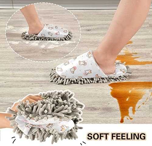 DOMIKING 106 in M Floor Mop Slipper for Dogs Humans
