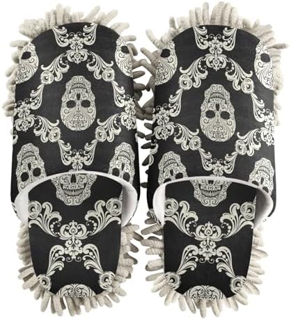 Sinestour Skulls Mop Slippers Floor Cleaning Tool