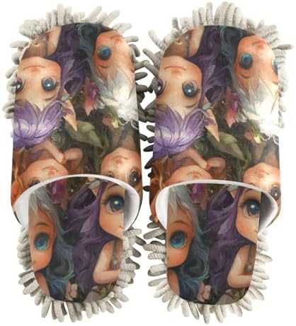 Microfiber Mop Slippers Forest Elf for Clean Floors