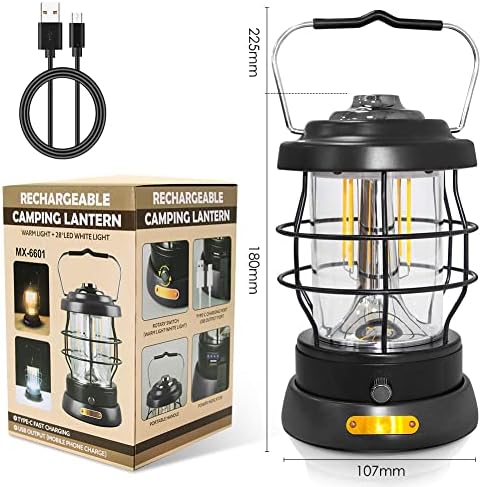 UniqueFire Rechargeable Emergency Camp Lantern 1500LM Dimmable LED Lantern Waterproof High Brightness