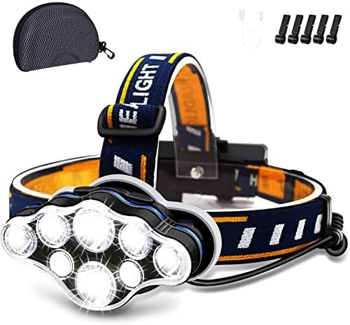 8 LED Rechargeable Headlamp