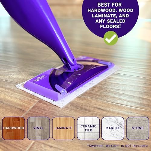 Durable Effective Floor MopPad with Microfiber for Swiffer WetJet 48-Count