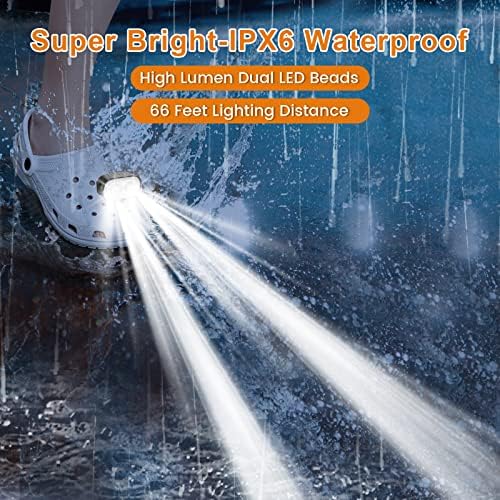Bright Durable LED Lights for Crocs Shoes - Eco-Friendly camping