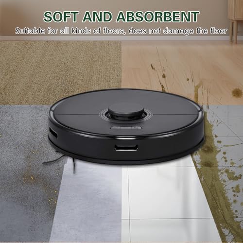 VIEWALL Reusable Microfiber Mop Cloth for Roborock 6 Packs