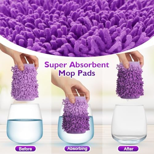Reusable Mop Pads for Swiffer PowerMop 8-Pack