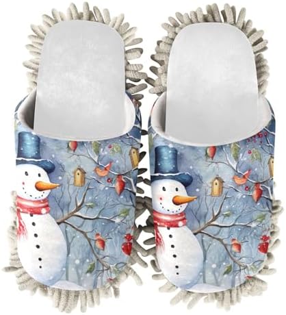 Cozy Bird Winter Mop Slippers for Cleaners