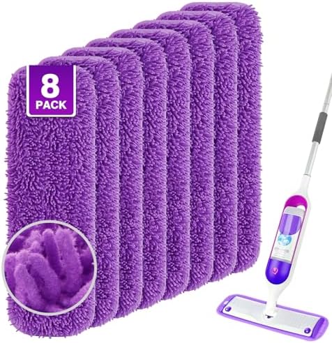 Reusable Mop Pads for Swiffer PowerMop 8-Pack