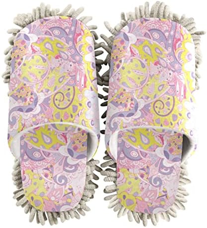Personalized Mehndi Design Mop House Slippers