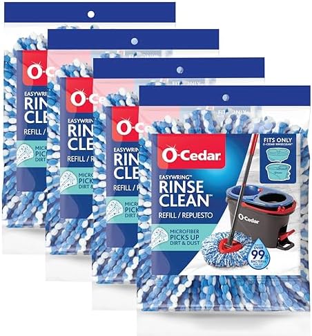 O-Cedar EasyWring RinseClean Refill 4-Pack Blue