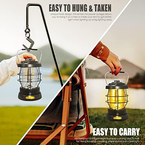 UniqueFire Rechargeable Emergency Camp Lantern 1500LM Dimmable LED Lantern Waterproof High Brightness
