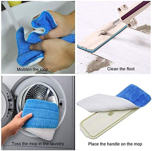 Ailelan Microfiber Mop Pad Reusable Swap 18x6 ingenious Design
