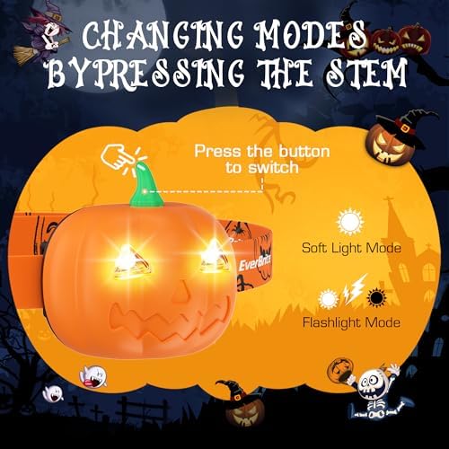 Halloween EverBrite Pumpkins Headlamps Set