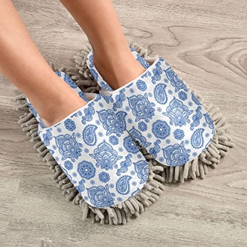 Perfect for Women Family-friendly Boho Mop Slipper Durable Floor Cleaner