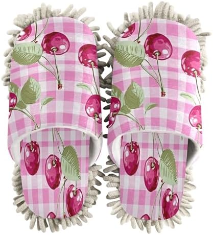 Zhirexin Cartoon Cherry Kitchen Cleaning Slippers