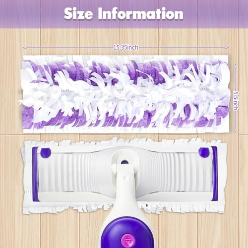 Hofosi 25PCS Disposable Mopping Pads Swiffer PowerMop Replacement Multi-Surface Floor Cleaning