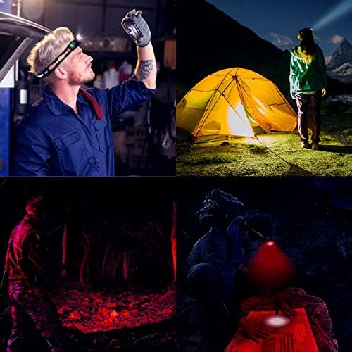 77outdoor LED Rechargeable Red Headlamp