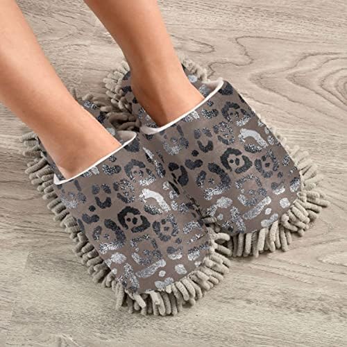 Dominick Leopard Mop House Slippers