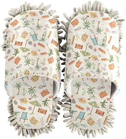 Palm Tree slippers for summer cleaning