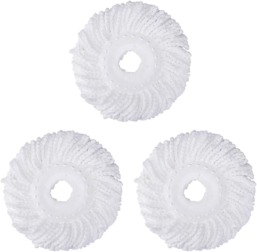 3-Pack Microfiber Mop Heads Durable Effective