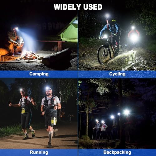 Kungf Rechargeable Headlamp 990000 Lumens Adjustable