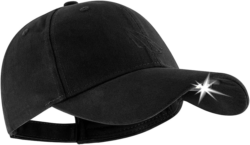 IPX4 Baseball Cap with Insulated Visor Light