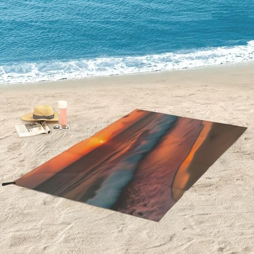 Sunset at the Beach Print Quick Dry Towel