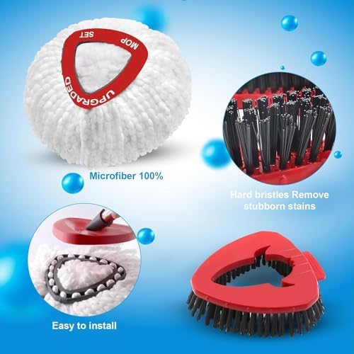 WAKAYOYO Spin Mop Replace Head Set