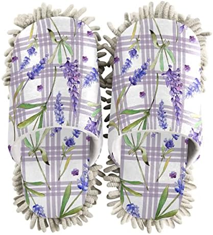 DOMIKING Lavender Mop Slippers