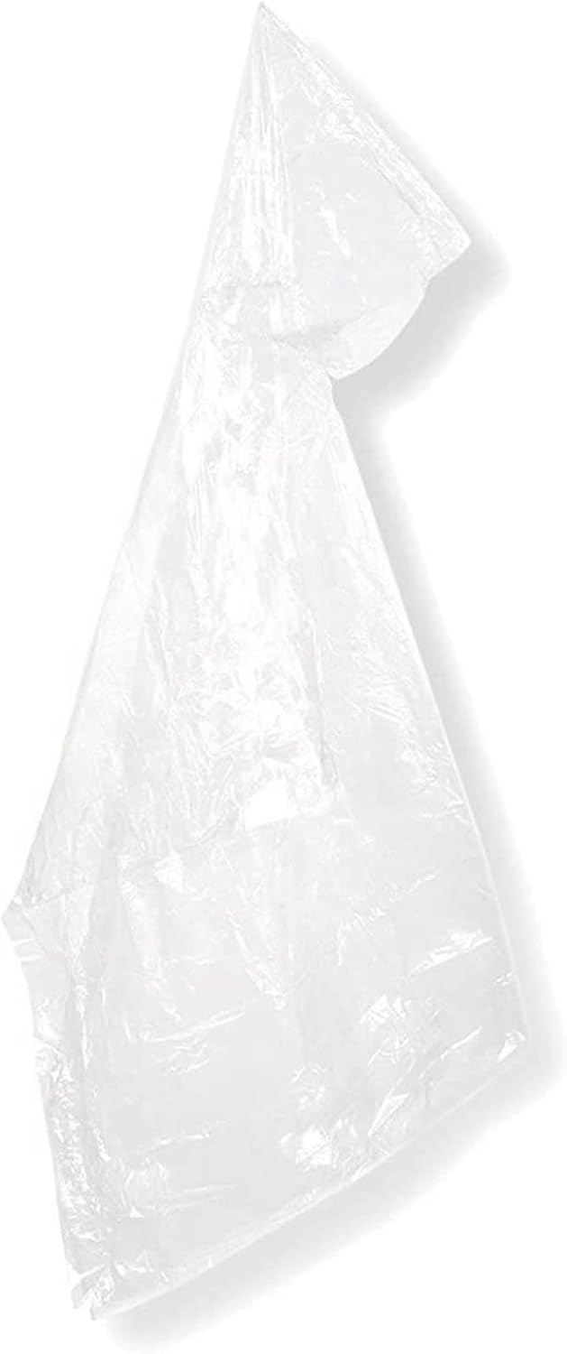 Juvale 10-Pack Disposable Rain Ponchos for Kids - Clear