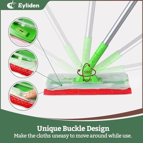 Eyliden Mop with 24 Wet Pads and Refills for Multi Surface Cleaning