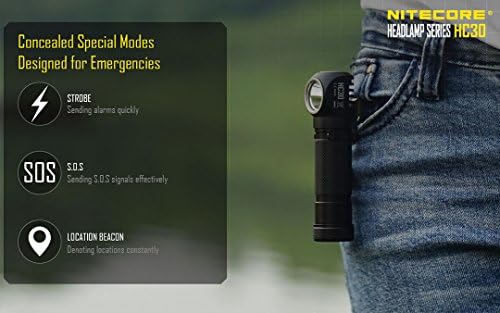 Nitecore HC30 1000 Lumens Rechargeable Headlamp Bundle