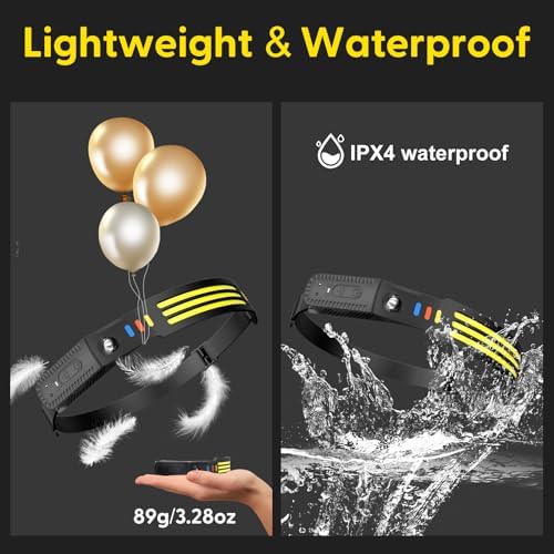 2-Piece 230 Wide Beam Headlamp with Motion Sensor