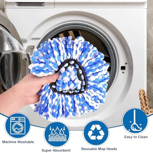 4-Pack Mop Replacement Heads for O Cedar RinseClean 2 Tank System