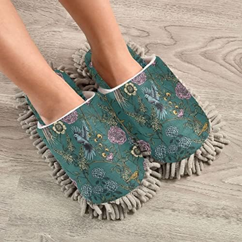 Floral Mop Slippers for Easy Floor Cleaning