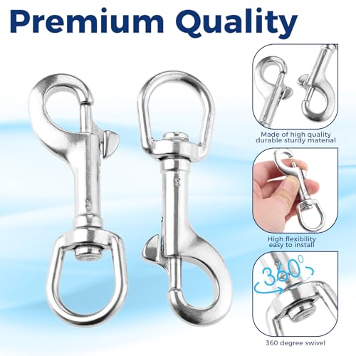 Durability 316 Stainless Steel Swivel Snap Hook