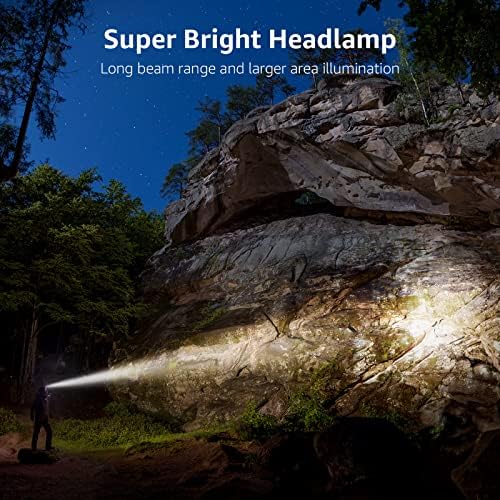 Lighting Ever Rechargeable LED Headlamp - 2-Packs for Camping Hiking