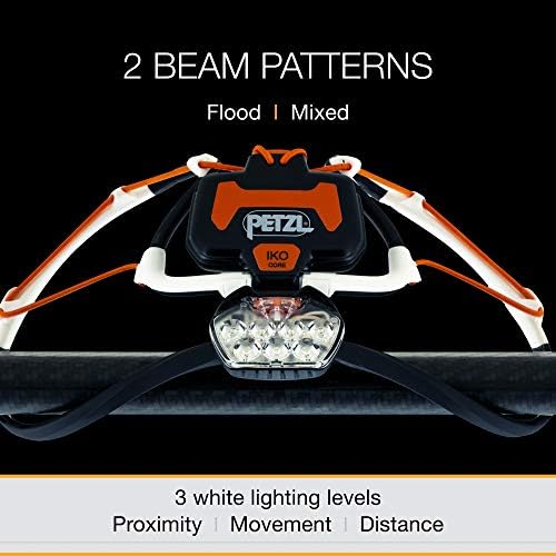 PETZL IKO CORE Rechargeable LED Headlamp - 500 Lumens Lightweight Hole-free