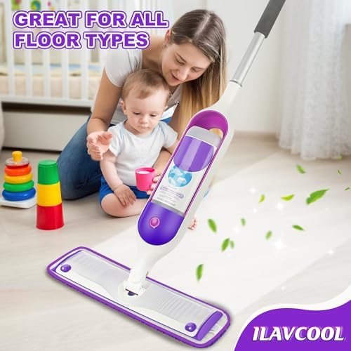 ILAVCOOL Reusable Mop Pads for Swiffer PowerMop 4-Pack