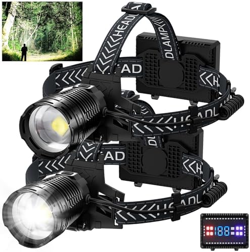 Sturdy 990000 Lumens Rechargeable Headlamp