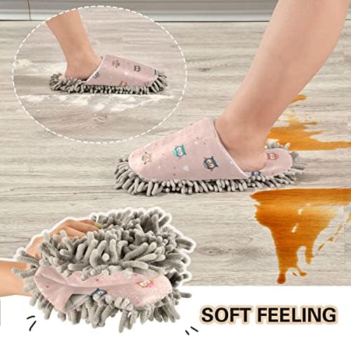 Premium Owls Mop House Slippers for Easy Cleaning