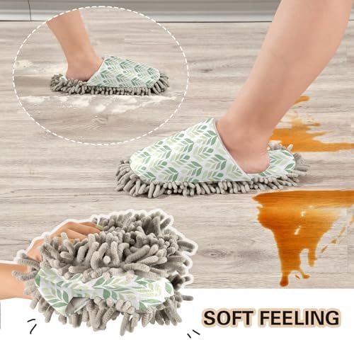 Kigai Microfiber Slippers - Soft Washable Floor Cleaner for Men Women