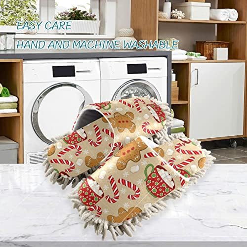 Christmas Ginger Man Mop Slippers Ergonomic Machine Washable