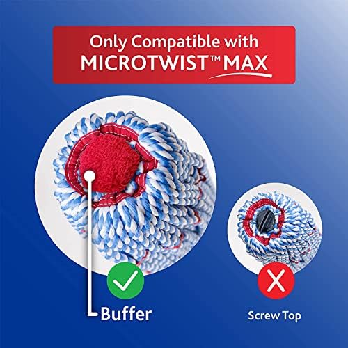 O-Cedar MicroTwist MAX Mop Head Refill 2-Pack - Compatible Durable and Effective