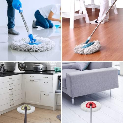 4-Piece Reusable Spin Mop Heads