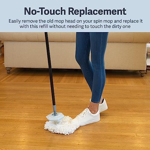 Secure Effective Mop Head Casabella Spin Mop Refill White