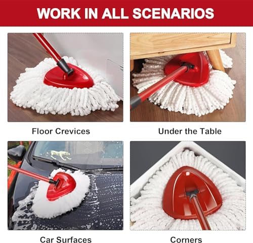 Durable Microfiber Mop Heads Replacement for Spin Mops