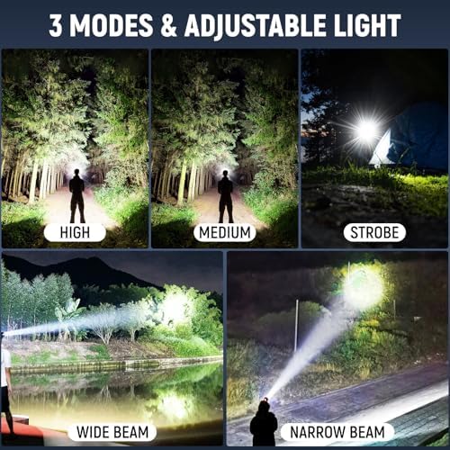 Vinderfine Headlamp Bright Adjustable Waterproof Reliable