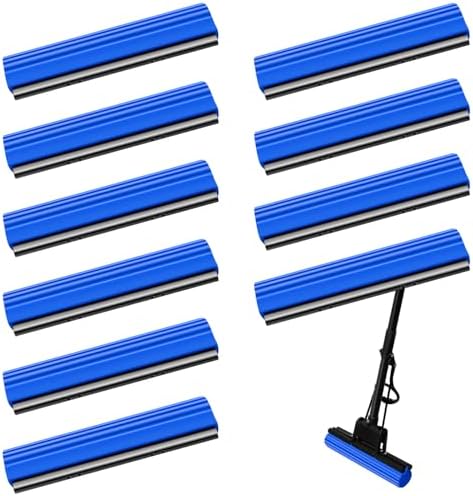 10-Piece PVA Sponge Roller Mop Refill Heads